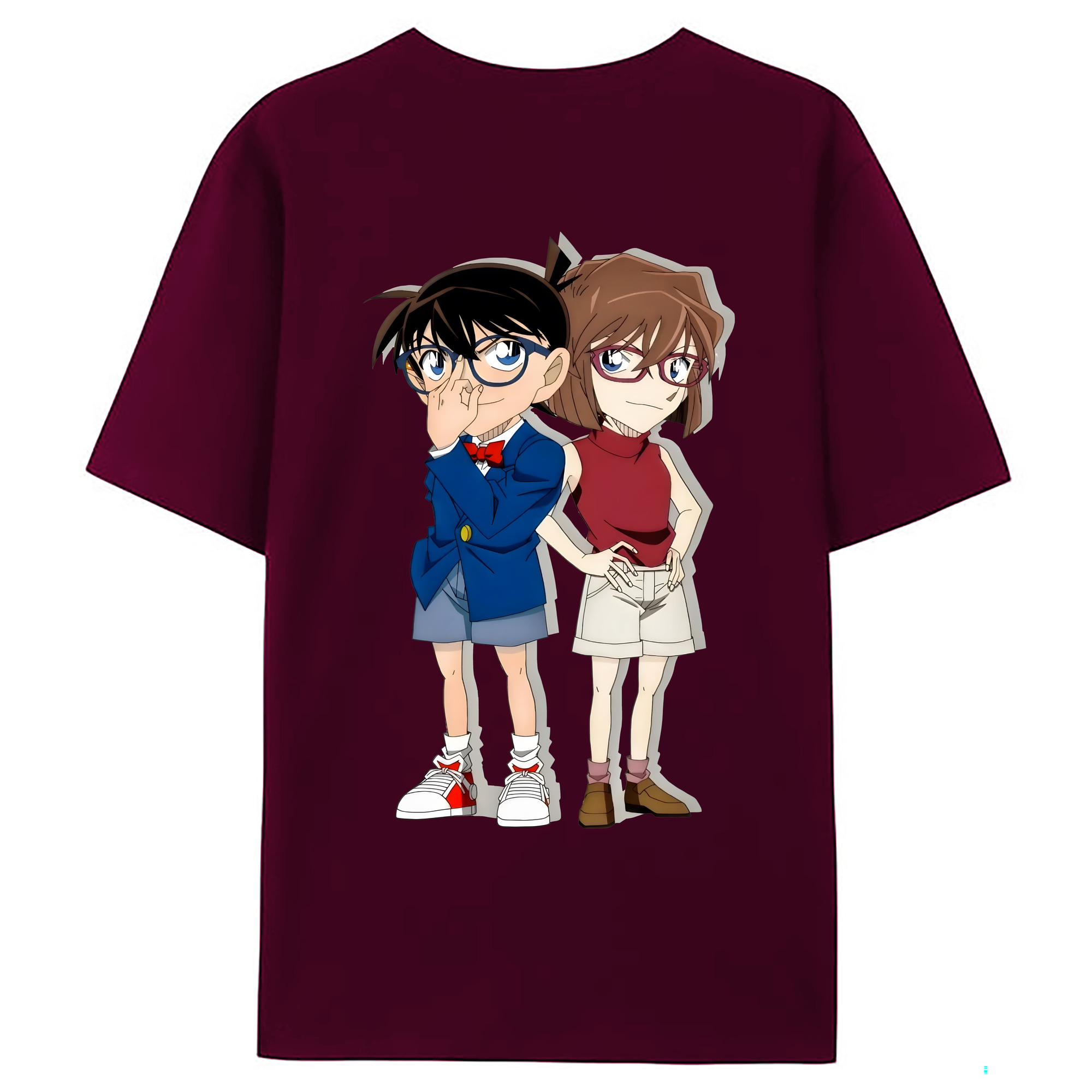 （画像用） 名探偵コナン 灰原 哀 はいばら あい Detective Conan Anita Hailey、Vi Graythorn Haibara Ai レディース半袖Tシャツ(バックプリント)